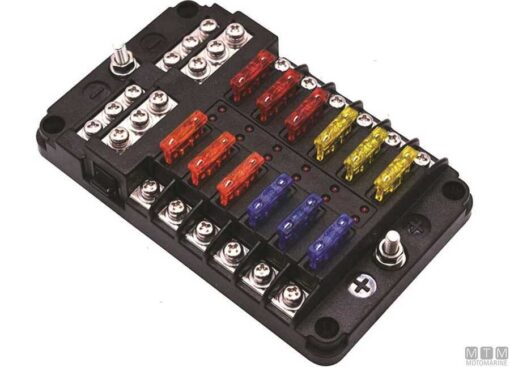 Zekeringdoos voor 12 Standaard (Unival) Zekeringen 138 x 88 x H36mm - Afbeelding 7