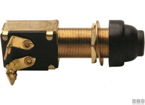 Drukknopschakelaar zwart 2-pins 10amp - Afbeelding 3