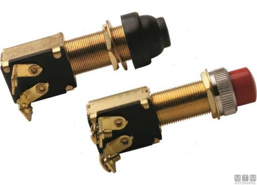 Drukknopschakelaar Rood 2-pins 10amp