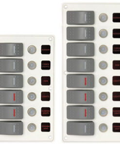 Wit Elektrisch Paneel met 6 schakelaars 114 x H191