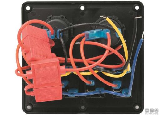 Elektrisch paneel Redtech met 4 schakelaars 130 x 120mm - Afbeelding 2