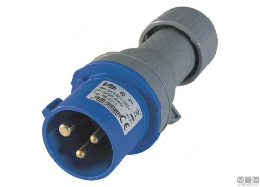 Elektrische Connector IP44 Mannelijk 3 Polen 16amp - Afbeelding 3