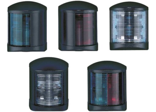 Trem Midi navigatielamp Zwart-Rood