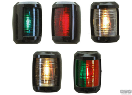 Trem Mini navigatielamp Zwart-Rood