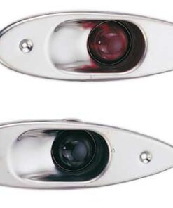 Paar Roestvrijstalen Led navigatieverlichting 197 x 57mm