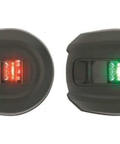 Paar Led navigatielampen Attwood Zwart 12v