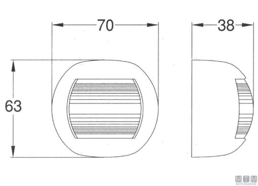 Trem Maxi Led Compact Navigatielicht Wit - Wit 225º - Afbeelding 8