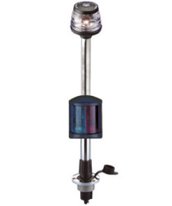 Navigatie Licht Gecombineerd (ROOD/GROEN 225°- WIT 360°) Met Ingebouwde Mast H100cm