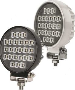 Zwarte Deklamp S-Line 114mm 90° Flood 24 x 1W