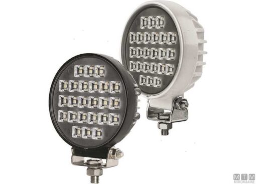 Zwarte Deklamp S-Line 114mm 90° Flood 24 x 1W