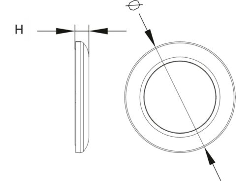 LED Koepellicht 130mm 12v - Afbeelding 2