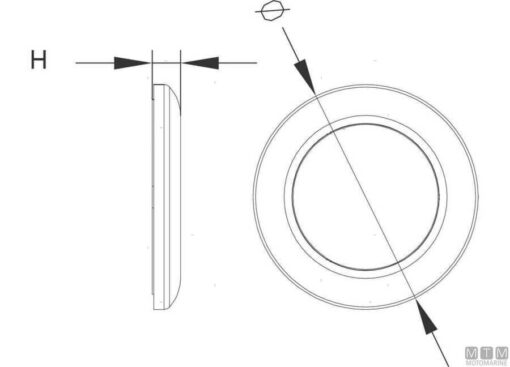 Witte Led licht 72mm warm licht - Afbeelding 2