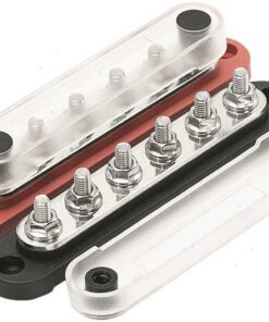Elektrische bar zwart 6M6 terminals 150amp