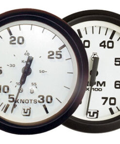 GPS Snelheidsmeter 60 Knopen 85mm Uflex Ultra Wit 12/24V