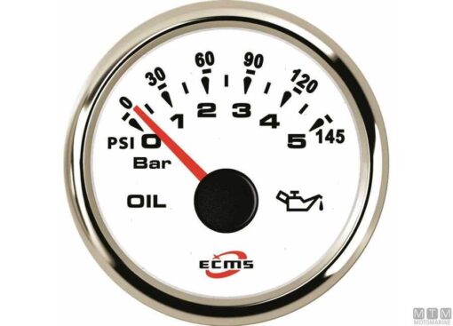 Trim Gauge ECMS Wit 0-190 Ohm 52mm - Afbeelding 4