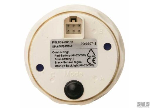 Trim Gauge ECMS zwart-chroom 0-190 Ohm 52mm - Afbeelding 9