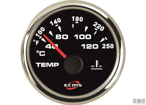 Olie Drukmeter Zwart - Chroom ECMS 0-30 bar 52 mm - Afbeelding 6