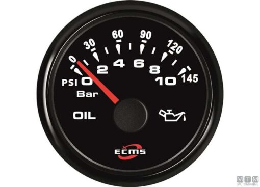 Olie Drukmeter Zwart ECMS 0-30 bar 52 mm - Afbeelding 5