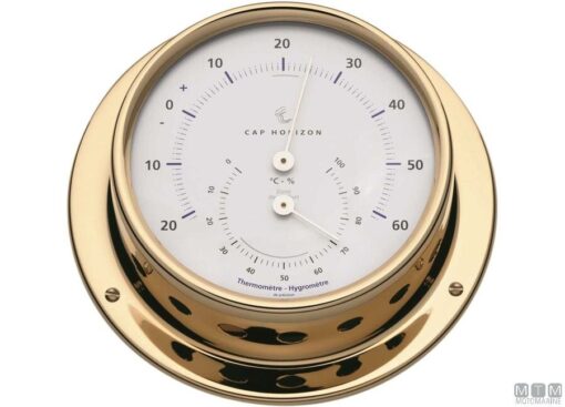 Gepolijst Messing Marine Klok Cap Horizon Barigo 120mm - Afbeelding 3