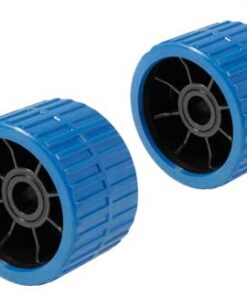 Aanhangwagenzijrollen Blauw Polyurethaan gecoat nylon D120 F15