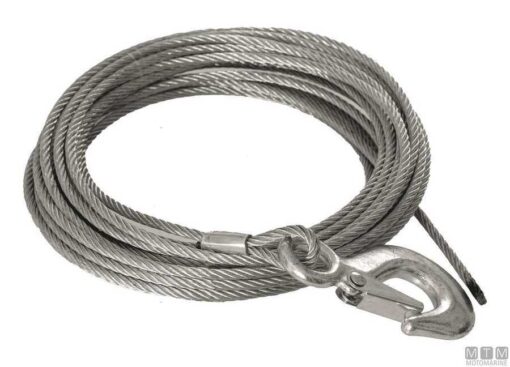 Gegalvaniseerde kabel voor trailerlieren 5mm x 10m 1500kg