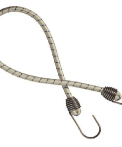 Elastisch schokkoord met roestvrijstalen haken 80cm