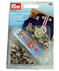 Blister 10pc Drukknoop 15mm voor Hoezen