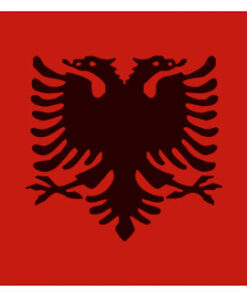 Albanië vlag cm 20 x 30