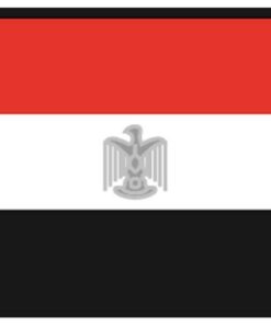 Polyester Vlag Egypte 30 x 45cm