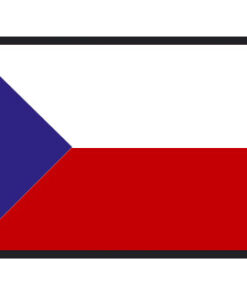 Polyester Vlag Tsjechië 20 x 30cm