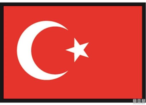 Polyester Vlag Turkije 50 x 75cm