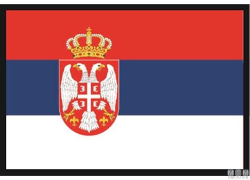 Polyester Vlag Servië 50 x 75cm