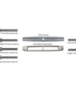 Modulaire spanner - roestvrij staal M5