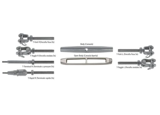 Modulaire spanner - roestvrij staal M5