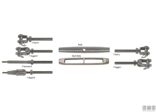 Modulaire spanner - roestvrij staal T-Fork L M14 - Afbeelding 7