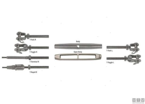 Modulaire spanner - roestvrij staal T-Fork R M10 - Afbeelding 8