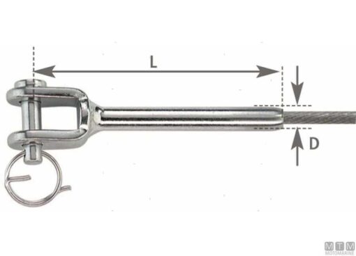 RVS Persklem met Vork 6mm - Afbeelding 2