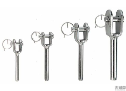 RVS Persklem met Vork 6mm