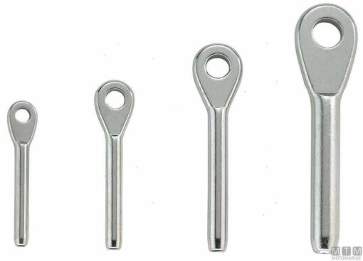 RVS Persklem met oog 8mm - Afbeelding 2