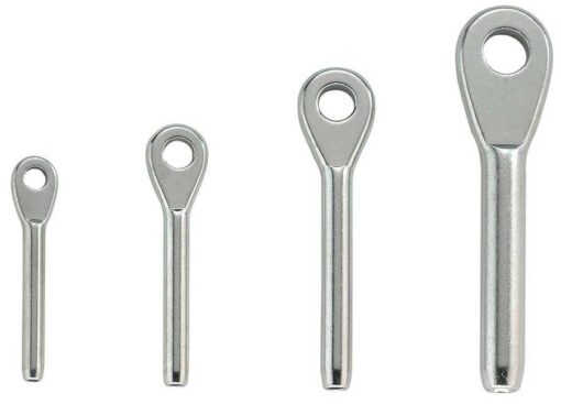 RVS Persklem met oog 3mm - Afbeelding 2