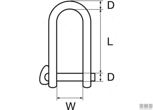 Rvs Schakelaar Wichard met lange nek 6 x 45mm - Afbeelding 2