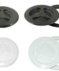 Zwarte PVC Ronde Inspectie luiken D205 / 155