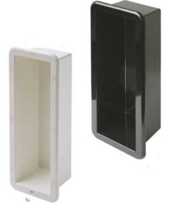Zwarte Ingezette Doos zonder Deur 420 x 170mm