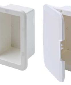 Witte ingebouwde doos zonder deur 235 x 160mm
