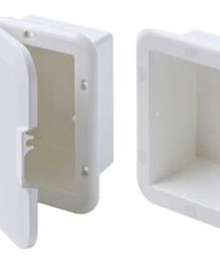 Witte ingebouwde doos zonder deur 200 x 155mm