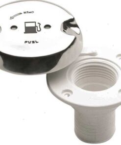 Plastic wateraansluiting met roestvrijstalen dop voor 38mm slang