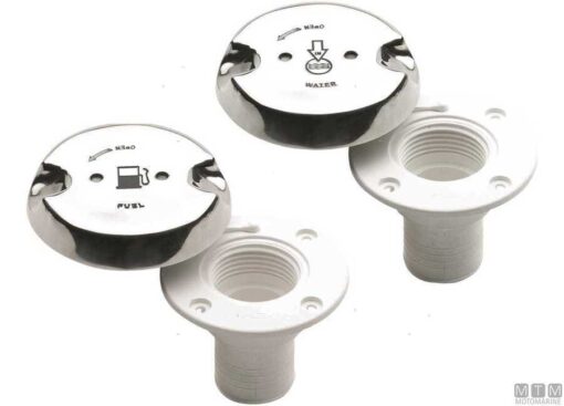 Plastic brandstofdop met roestvrijstalen dop voor 50mm slang