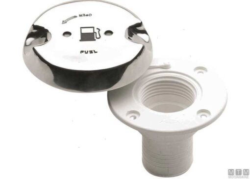 Plastic brandstofdop met roestvrijstalen dop voor 50mm slang - Afbeelding 2
