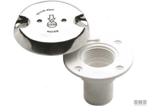 Plastic brandstofdop met roestvrijstalen dop voor 50mm slang - Afbeelding 3
