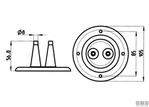 Grijze Balg 105 x H55mm - Afbeelding 2